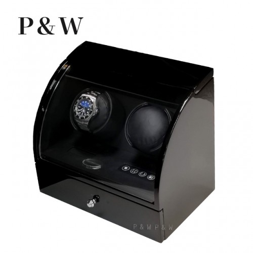 【P&W】322BB 手錶自動上鍊盒 木質鋼烤 (2+2支裝)