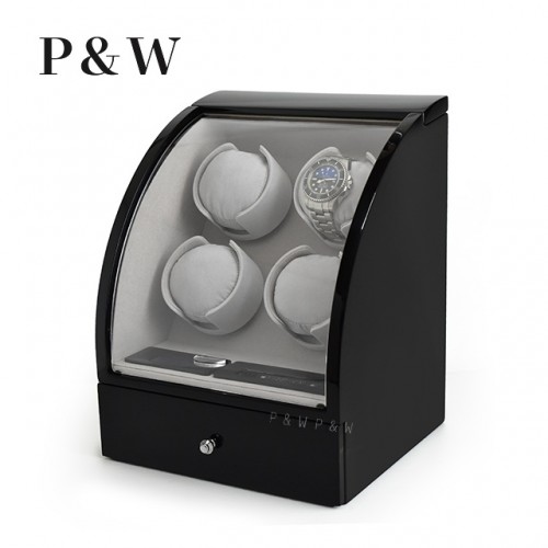 【P&W】324BG-D 手錶自動上鍊盒 木質鋼烤 (4+2支裝)
