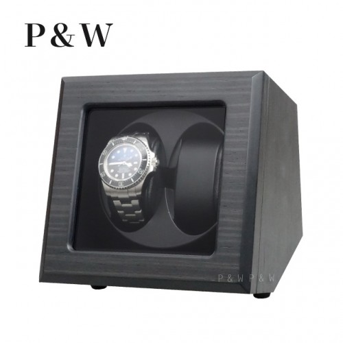 【P&W】JDS200HTB 手錶自動上鍊盒 木質啞光 電池插電雙用 (2支裝)