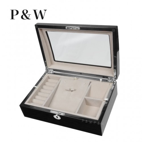 P&W 木質鋼烤 珠寶收藏盒 首飾盒