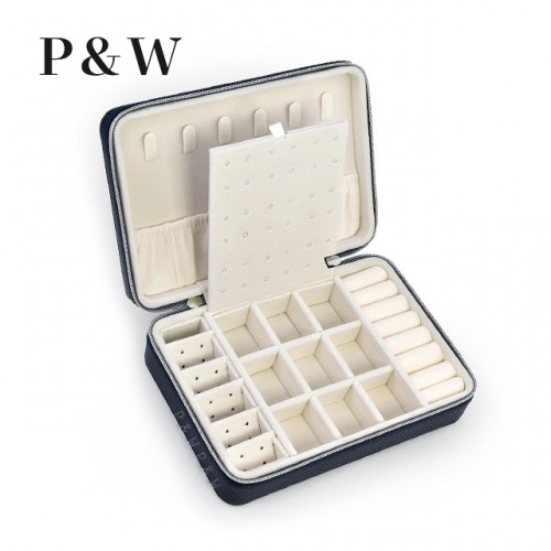 P&W 皮革珠寶收藏盒 隨身首飾盒