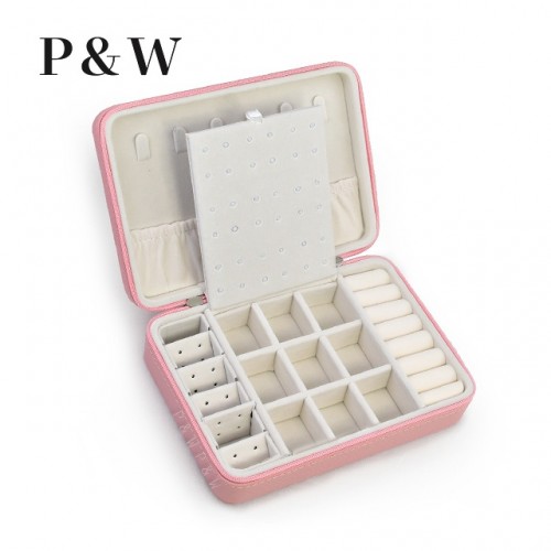 P&W 皮革珠寶收藏盒 隨身首飾盒