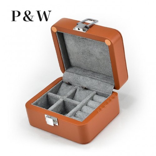 P&W 超纖皮革珠寶收藏盒 隨身首飾盒