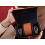 【英國 Rapport】Hyde Park -D285 真皮圓筒 手錶收藏盒 (3支裝)
