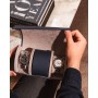 【英國 Rapport】Hyde Park -D281 真皮圓筒 手錶收藏盒 (3支裝)